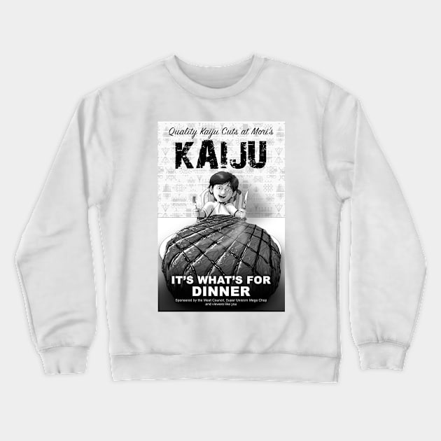 Kaiju: It's what's for dinner Crewneck Sweatshirt by Rick714